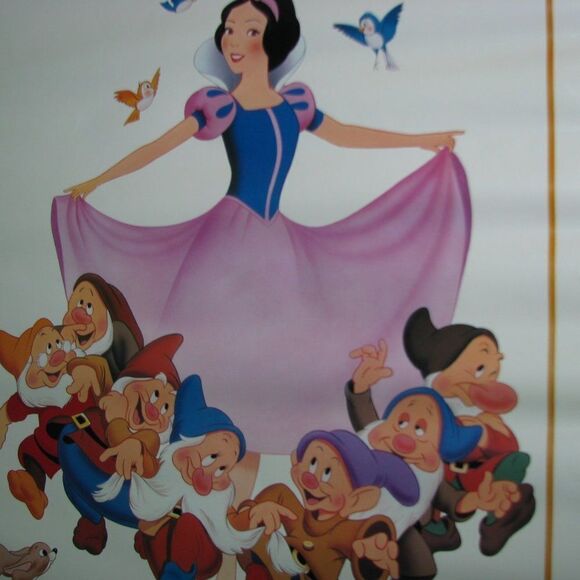 Vintage Snow White and the Seven Dwarves Movie Poster - Picture 3 of 6